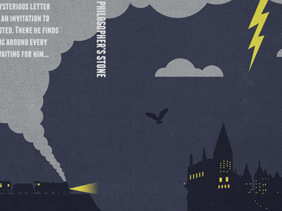 Re-Covered Books: Harry Potter and the Sorcerer’s Stone book illustration texture typography