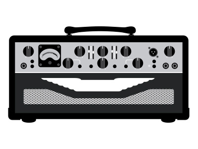 Classic Amp poster 1.4 amps illustration