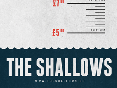 The Shallows gig poster