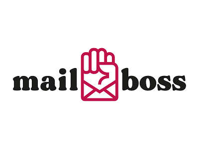 MailBoss V2 boss branding design designer email fist illustration logo mail typo typography vector