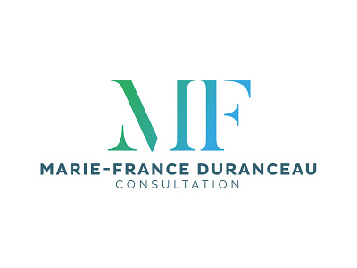 Marie France Duranceau branding design designer letter logo minimalist typo typography vector