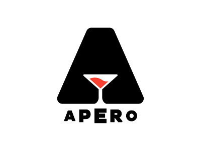 Apero black branding design designer illustration logo minimalist typo typography vector