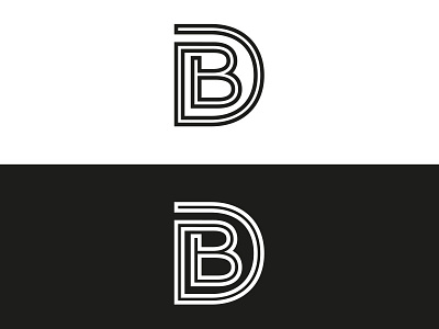 Logo | David Beaulieu black branding db logo typo typography white