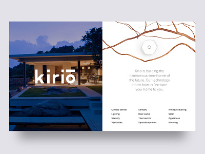 Kirio art direction branding design smarthome