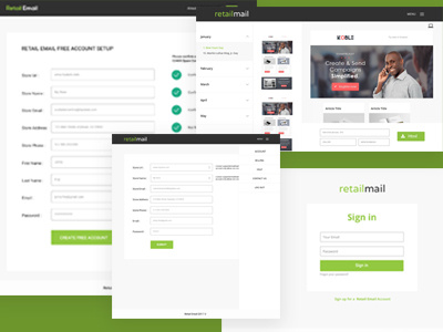 Email Retail Template template ui