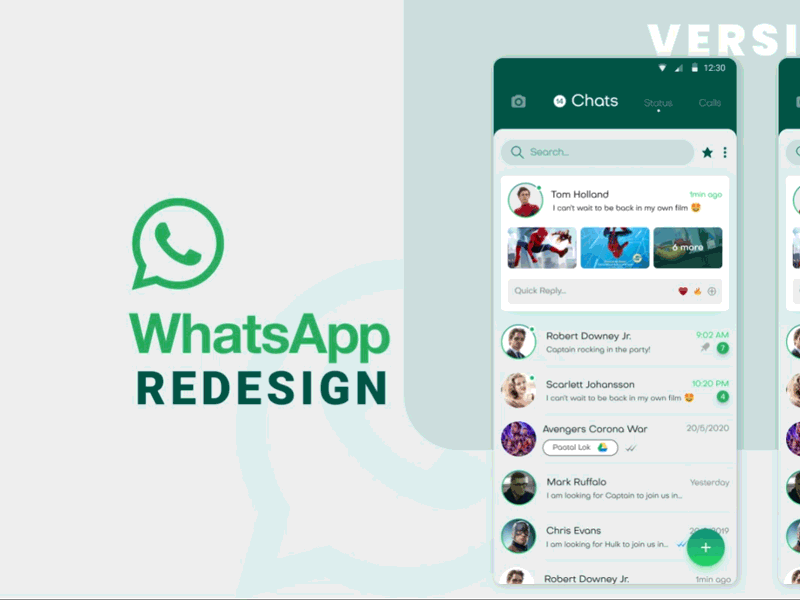 WhatsApp Redesign Concept