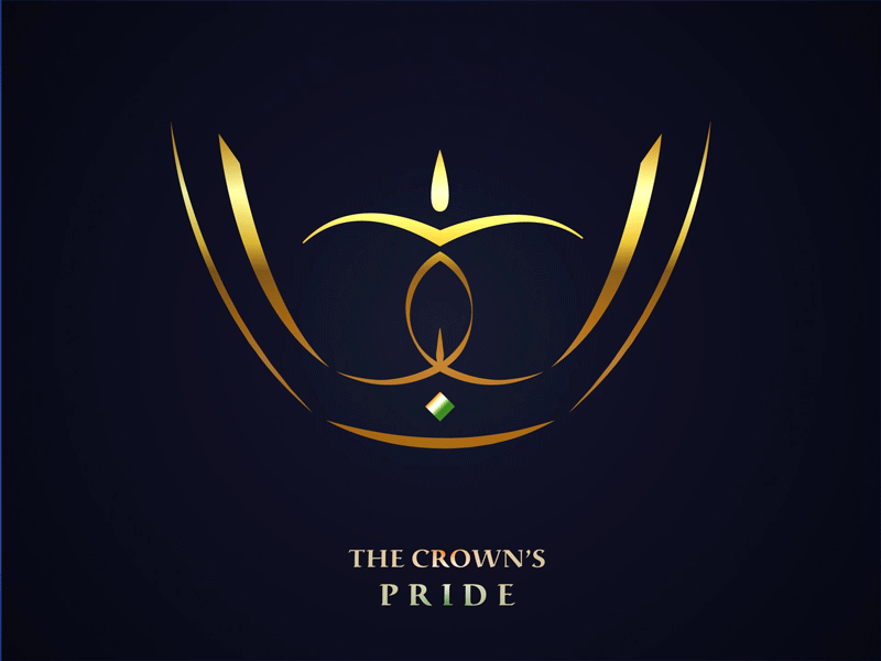 The Crown's Pride - Republic Day 2019 conceptual country crown animation india logo animation motion graphics republic day