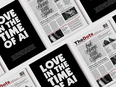 The Dots editorial editorial design editorial layout layout newspaper print print design typography