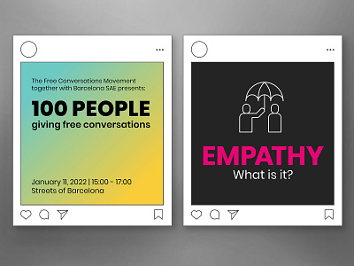 The Free Conversations Movement | Social Media posts