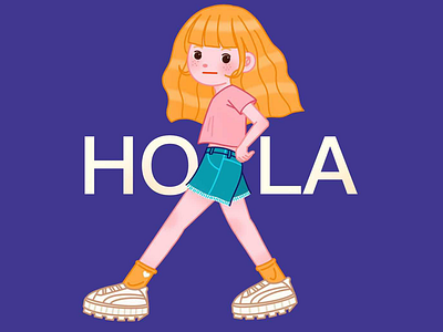 Hola illustration