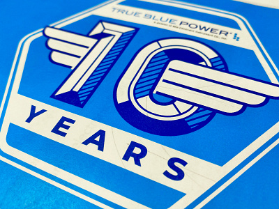 TBP 10 Year Anniversary logo 10 years anniversary aviation logo