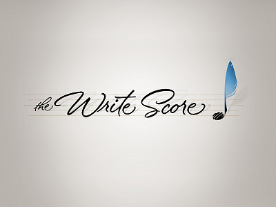 The Write Score logo music