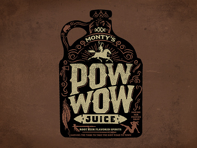 Pow Wow Juice drink indian jug spirits