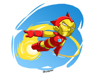 Ironboy astroboy ironman x