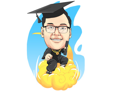 an graduation carricature