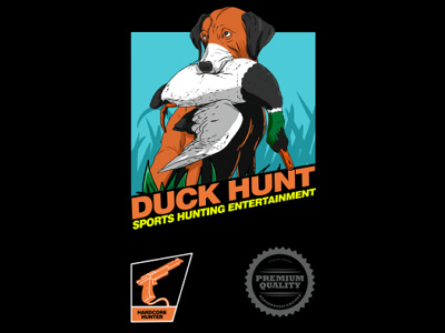 Duck Hunt design vector