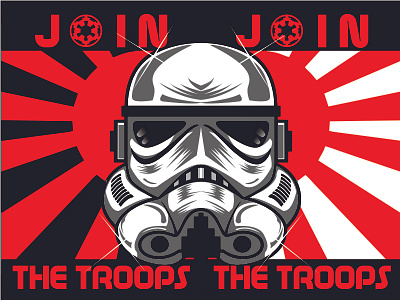 Join The Troops design poster