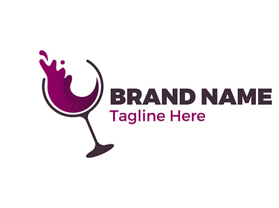 Wine Logomark color design flatdesign illustration inspiration logo simple stroke ui vector