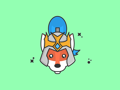 Fox Emperor animal commander dynasty emperor flat design fox identity illustration line typography vector