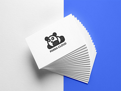 Panda Cloud Business Card animal business card card cloud elegant logo memorable panda simple