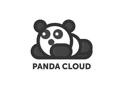 Panda Cloud animal business card card cloud elegant logo memorable panda simple