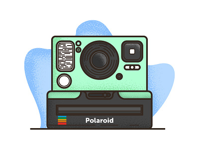 Polaroid camera grain icon illustrator inspiration motivation object outline panoramic paper photo polaroid shadow view