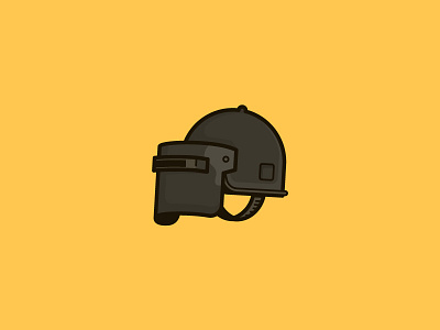 Helmet Level 3 in PUBG color helmet icon logo mascot mobile pubg simple stroke