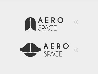 Aero Space Logo aero aerospace icon logo monochrome rocket simple space