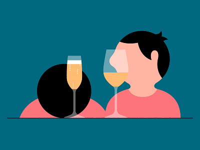 Daytime Drinking character drink illustration vector