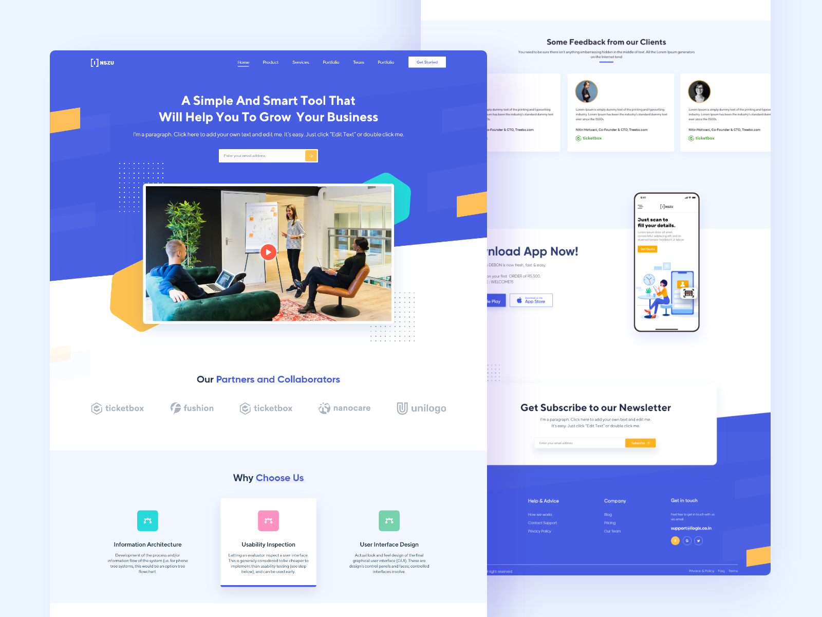 Business - Landing Page by Shashank Kaushik on Dribbble