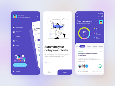 Project Management App Concept_Mobile UI