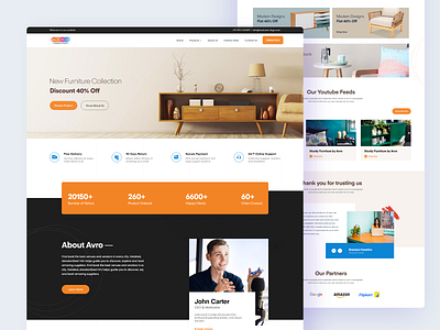 Furniture Landhing Page UI 2