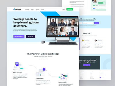 Digital Workshop - Exploration Landing Page