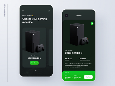 Gaming Console Shop clean concept design gaming gaming app ios minimal mobile app product design ui uidesign uiux user experience user interface ux xbox