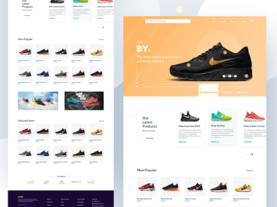 Nike Air Max - Landing Page airmax app branding concept design finance app landing page landing page concept landing page design music music app ui nike shoelace sneakers ui design uidesign ux web webdesign website