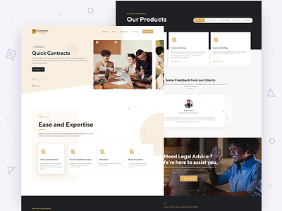 Law Agency - Landing Page aboutus case study concept contracts dashboad desktop dribbble expertise homepage landing page law minimal design payment redesign services trend ui uiux web layout website
