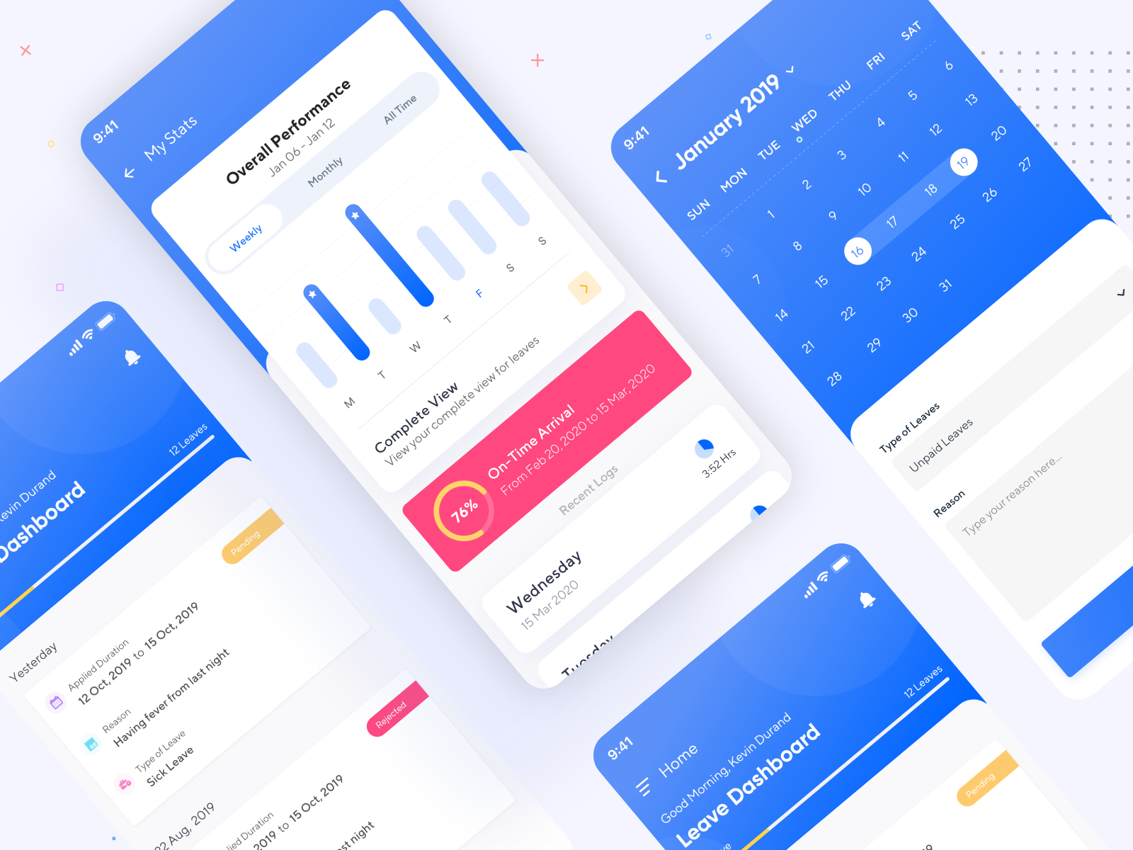 Attendance App Concept+ Free UI kit by Shashank Kaushik on Dribbble