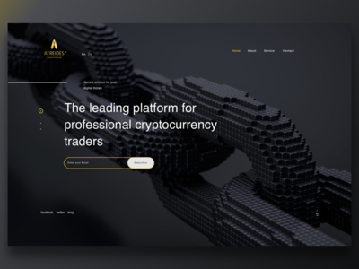 Cryptocurrency UI Concept bitcoin cryptocurrency landing ui ux web web design