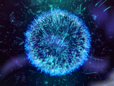 Germs (Circle) aftereffects cinema4d compositing creative design futurism graphics styleframe