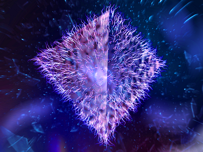 Germs (Triangle) aftereffects cinema4d compositing creative design futurism graphics styleframe