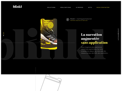 Blinkl Homepage branding webdesign