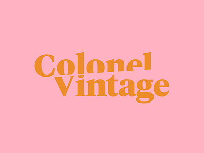 Colonel Vintage branding identity logo