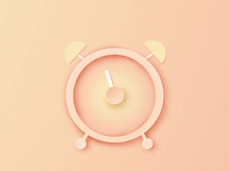Summer Time 2d after effects alarm clock animation boat clock clouds design dribbble gif illustration motion graphics orange palm trees summer summer icons summer time waves