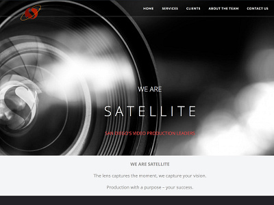 Satellite Video Production design logo web website website design