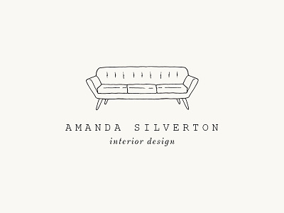 Amanda Silverton Logo branding illustration logo logo design minimal serif simple logo typography