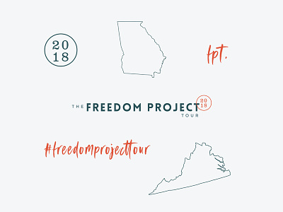 Brand Page blue brand guide branding freedom project tour if gathering jennie allen logo logo design map minimal red redesign simple