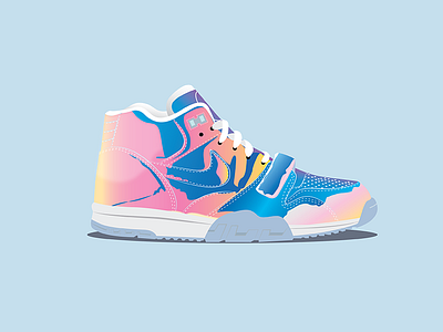 Nike Air Trainer 1 "Super Bowl" Illustration design graphic icon illustration illustrator nike sneaker vector