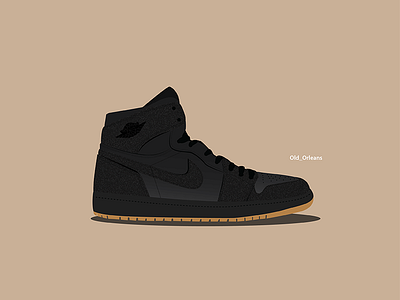 Air Jordan 1 Retro High Og Black-Gum