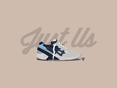 Kith X Asics Gel Sight WCP Pacific asics design fashion graphic icon illustration illustrator sneakers vector