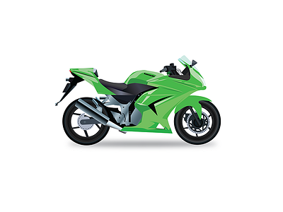Biker Boyz automobile bike illustration green icon illustration illustrator motorbike ninja vector